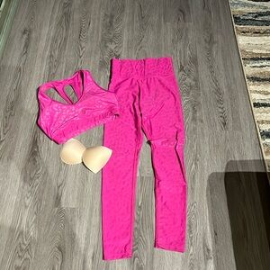 Carbon38 Pink Cheetah Set